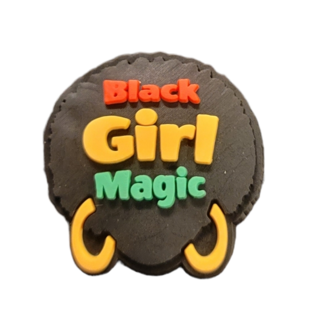 NEW Black Girl Magic Croc Charm